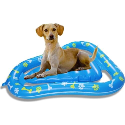 Dog Pool Float Inflatable Pet Floating Raft For Outdoor Swimming Pool Water Game120cm X 92cm For Small Medium And Large Dogs