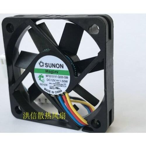 Original MF50101V1-Q030-S99 5010 12V1.50W 4-pin PWM silent fan