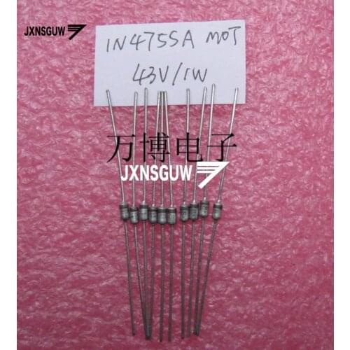 20PCS Original MOT Zener diode 1N4755 1N4755A DO-41 43V 1W Diode 4755
