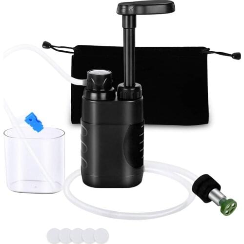 Outdoor Water Filter Straw Water Filtration System Water Purifier for Family Preparedness Camping Hiking Emergency Equipment