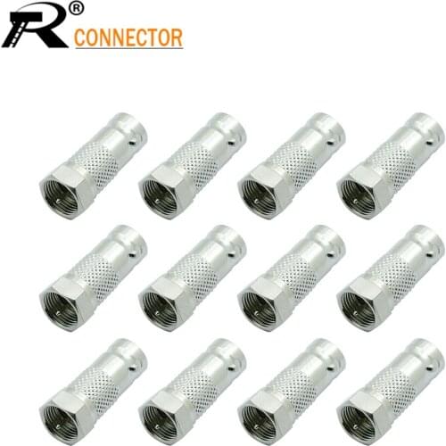 IEC PAL DVB-T TV male Plug to BNC female Jack Straight RF Radio Antenna Coax Adapter Connector 12/50/100pcs