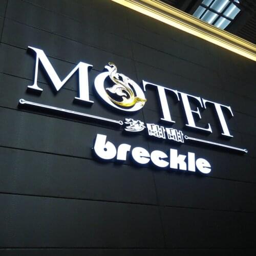 Water proof resin led signs letters outdoor customized front lit Advertising open signs wholesale free shipping