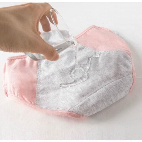 Woman Menstrual Period Physiological Pants Lady Antibacterial Mid Rise Underwear Womens Leakproof Panties Briefs