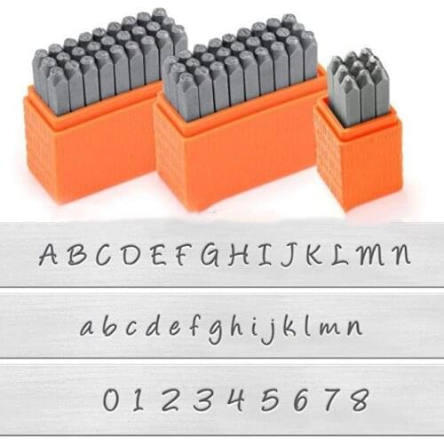 3mm Letter Number Stamp Punch Set Hardened Steel Metal Wood Leather Steel Punch Alphabet Letter Number Tool Leather craft Stamp