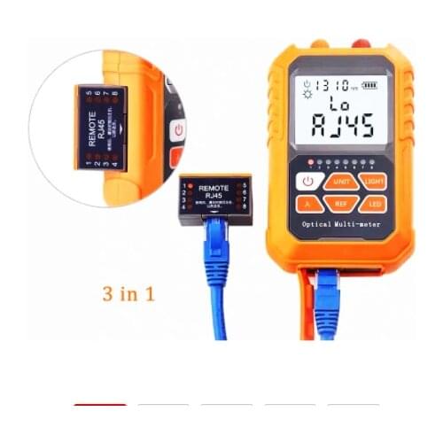3in1 Optical Power Meter Visual Fault Locator Network Cable Test optical fiber tester otdr 1mw with 5km Visual Fault Locator