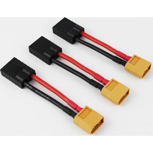 5/10/20pcs Male XT60 to Female TRX Connector Adapter Zippy Revo Slash LiPo