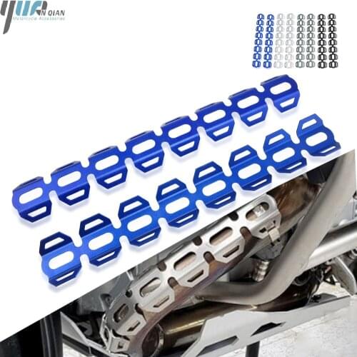 Motorcycle Exhaust Muffler Pipe Protection Heat Shield Cover Guard Aluminum For BMW R1200GS LC R 1200 GS LC ADVENTURE 2014-2019