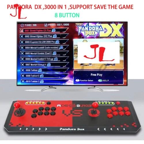 Pandora Box DX 3000 in 1 arcade game console Can save game progress support 3P 4P game 3D tekken Mortal Kombat Killer instinct