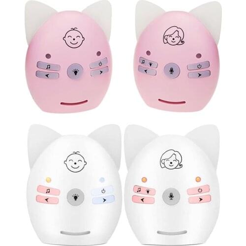 Wireless V30 Portable Babysitter 2.4GHz Audio Baby Monitor Digital Voice Broadcast Double Talk Night Light EU Plug