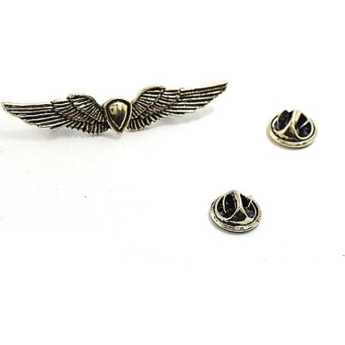 The Last of Us 2 Ellie Backpack Pins Brooch Ancient Bronze Shield Wings Rocket Spaceship Badge Brooches For Fans Cosplay Jewelry