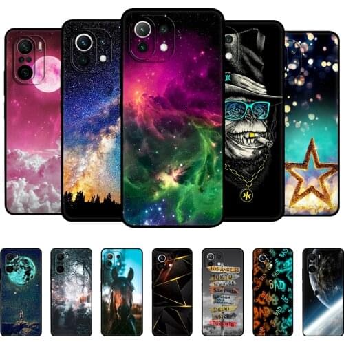 For xiaomi Mi 11 | Mi 11 Lite 5G 4G | Mi 11i Case Phone Back Cover For xiaomi11 Mi11 i Xiomi 11Lite Silicon Funda black tpu case