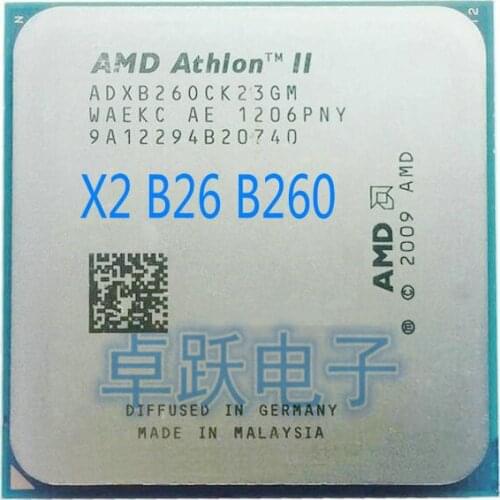 AMD Athlon II X2 B26 B260 3.2 GHz Dual-Core CPU Processor ADXB26OCK23GM Socket AM3 free shipping