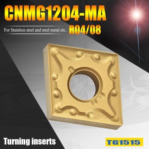 CNMG120408-MA lathe turning tools 80 degree carbide inserts CNMG120404-MA CNC tools boring cutter inserts for metal steel