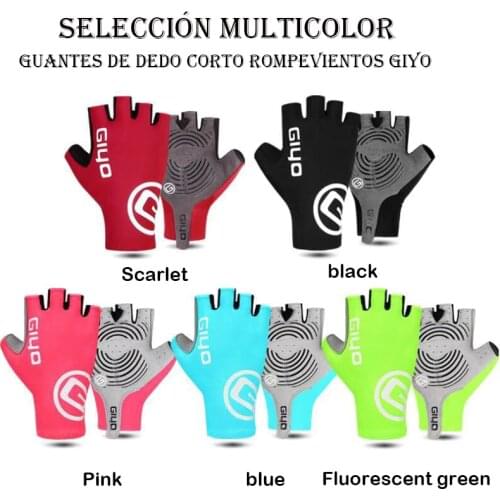 GIYO-guantes de Gel para ciclismo con pantalla táctil para hombre y mujer, guantes largos de medio dedo para ciclismo de montaña