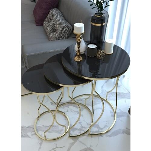 Dream Model Gold Metal Zigon coffee table coffee tables table basse furniture living room table