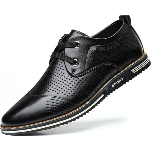 New Mens Casual Shoes Summer Autumn Leather Men Shoes Fashion Men Loafers Italy Handmade Male Business Wedding Dress Shoes