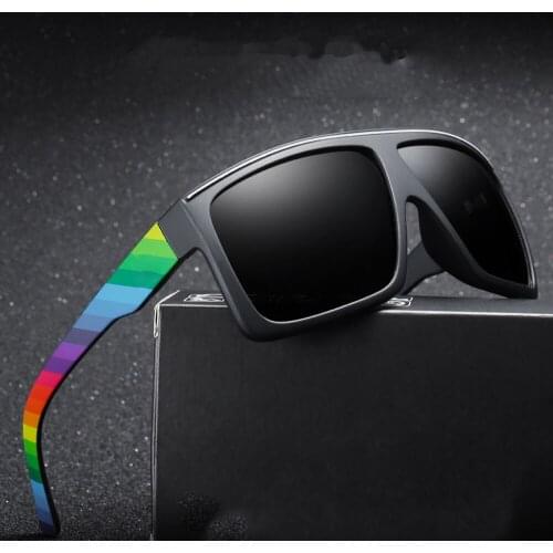 Men Outdoor Sports Ultralight Pc Frame Square Oversized Polarized Sunglasses Custom Made Myopia Lens -1 to -6