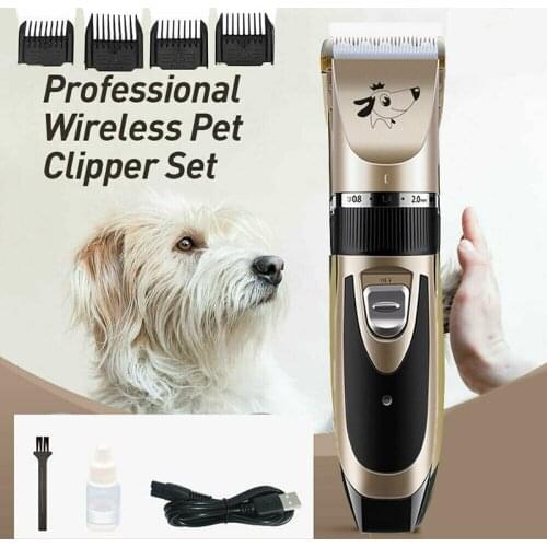 Pet Shaver Hair Clipper Set for Dogs Cat Kitten Puppy Haircut Accessories Low Noise Supplies AUG889
