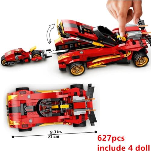New 2021 Car Series Legacy Sports Car Raider Motor Cycles Kai Season 13 14 Building Blocks Classic Model Sets Bricks Kits