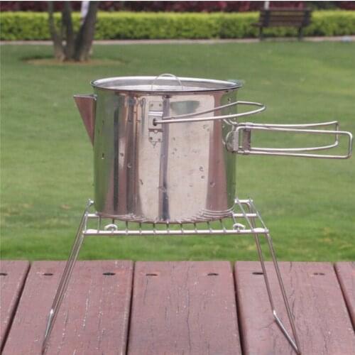 Outdoor Camping Portable Folding Burner Stove Stand Bracket Holder Picnic BBQ Grill