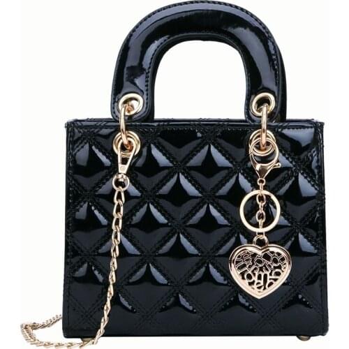 Luxury Brand Tote bag 2021 Bolsa New High Quality Patent Leather Womens Designer Handbag Lingge Chain Shoulder Messenger Bags