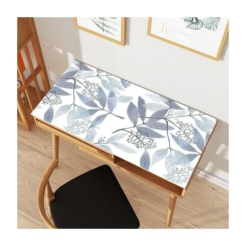 Kawaii PVC Tablecloth Printing Color Kawaii Plant Printing Soft Glass Crystal Boards Placemats Tablecloth Cover Rectangular Rugs