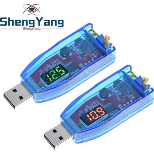 LED DC-DC 5V to DC 1-24V Adjustable Potentiometer USB Step Up/Down Buck Boost Converter Power Supply Voltage Regulator Module
