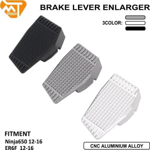 Enlarge Rear Brake Lever Peg Pad Extension Step Plate Tip For Kawasaki Ninja 650 ER6F ER-6F Ninja650 2012 2013 2014 2015 2016