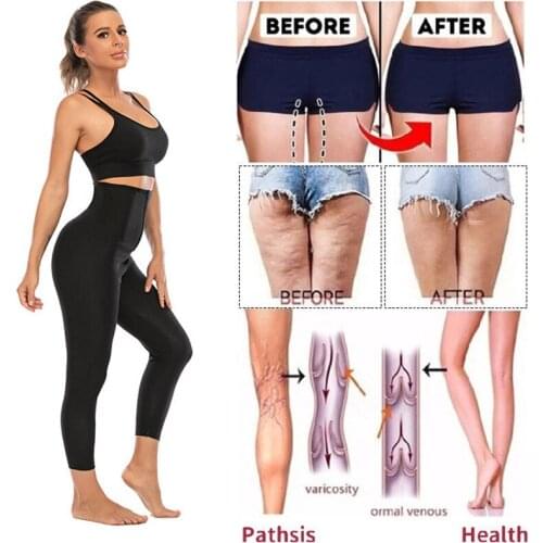 Women Thermo Body Shaper Slimming Pants Silver coating Weight Shapewear Shorts Waist Trainer Tummy Control Fitness Leggings
