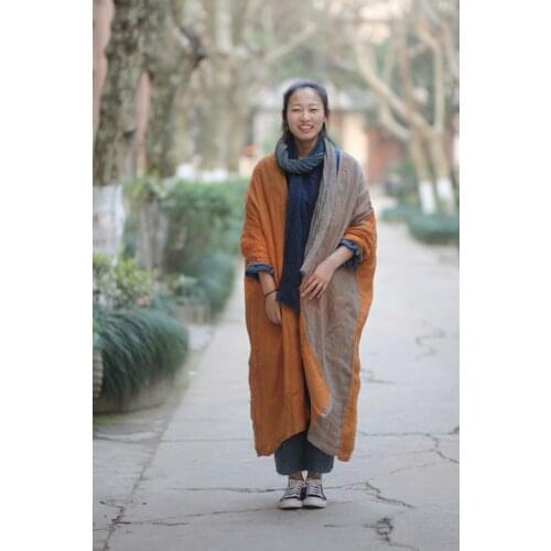 Women Long Trench Coat Patchwork Vintage Plus Size Outerwear Ladies Retro Coat Female Oversized Overcoat Spring