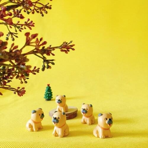 10Pcs chow chow/dog/puppy/fairy garden gnome/moss terrarium decor/crafts/bonsai/bottle garden/home table decor/DIY supplies