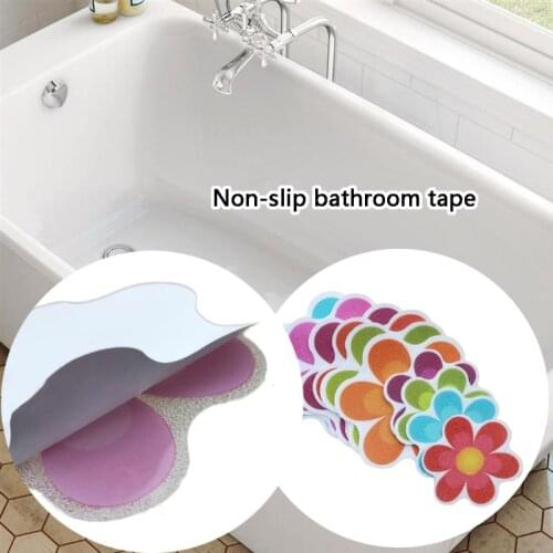 10pcs/set Anti Non Slip Mat Flower Bathtub Stickers Safety Floor Bathroom Shower Decorate