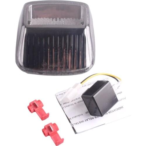 2Pcs Smoke Motorcycle Turn Signal Lamp Integrated LED Brake Rear Tail Light For Harley Davidson V-ROD / Deuce 2002-2011
