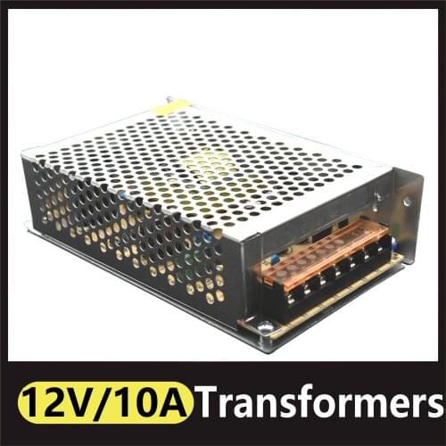 AC 110V 220V To DC 12V Power Supply Source Adapter 10A Lighting Transformer Power Supply Strip Switching LED Driver Adapter