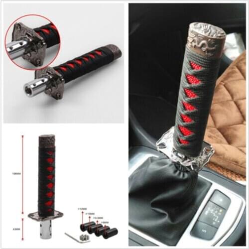 Automatic Car Gearbox Handles Gear Car Modified Gear Shift Head Long Samurai Gear Shift Head Aluminum Alloy