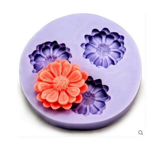 Free shipping chrysanthemum Modelling fondant silicon mold chocolate cake decoration silicone mold silicone mold