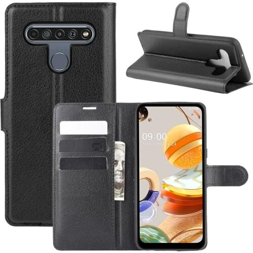 For LG K61 Case Flip Case For LG K61 High Quality Leather Stand Cover With Card Holder For LG K61