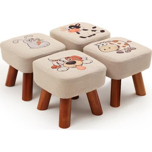 Childrens stool home low stool solid wood shoes bench fashion creative adult bench sofa bench chair