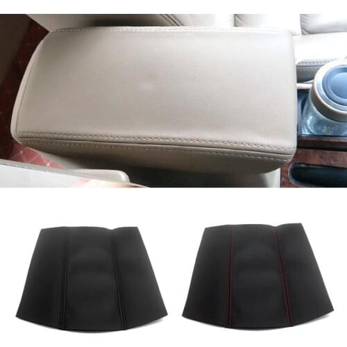 For Honda Accord 7th Gen 2003 2004 2005 2006 2007 Microfiber Leather Car Styling Center Armrest Console Lid Box Cover Trim