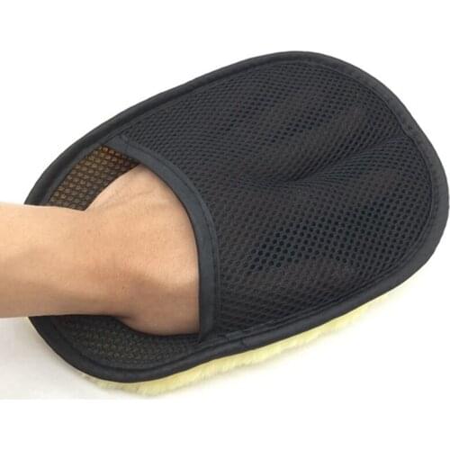For Car Body Care Washing Cleaning Wool Glove Soft Brush Washer Cleaner For Home Motorcycle Automotive