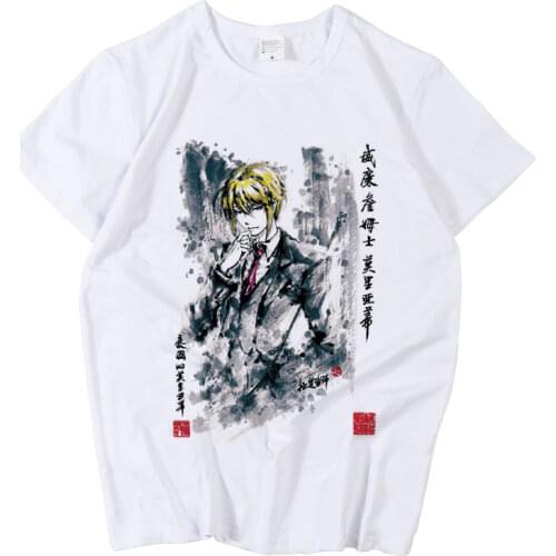 Anime Yuukoku no Moriarty THE PATRIOT Albert James Moriarty William Cosplay T-shirt T shirt Summer Cotton Men women Tees tops