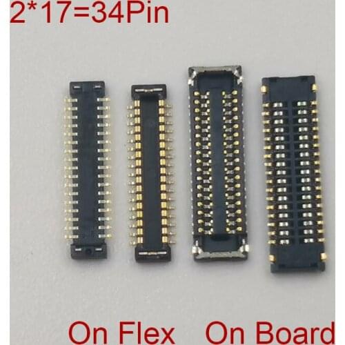 2Pcs 40pin LCD Display Screen Flex FPC Connector For Huawei Nova 5T Nova5T Enjoy 10E Honor 20 20I 20 Pro V20 Plug Port On Board