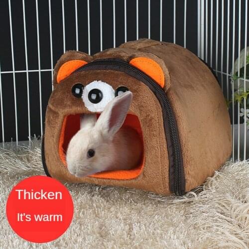 Hamster Rabbit Guinea Pig Totoro Squirrel Hedgehog Cotton Pet Nest Keep Warm Thermal Pet Supplies Winter House House