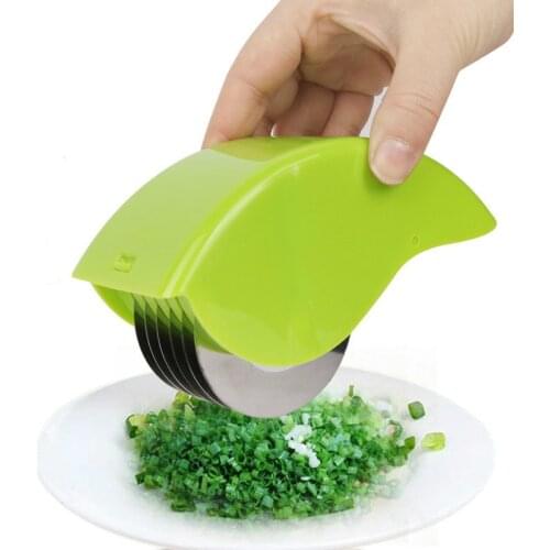 Creative Vegetable Cutter Scroll Wheel Chopper Kitchen Gadgets Stainless Steel Six Cutter Onion Vegetable Tools Accessories