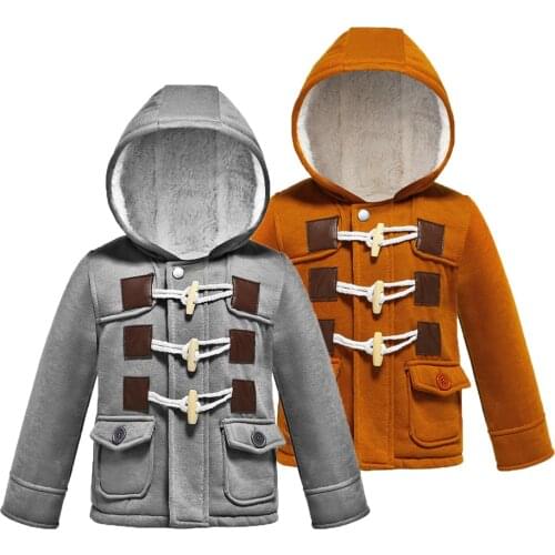 2021 New Winter Boys Jackets Keep Warm Thick Casual Hooded Coats For Kids Resist The Severe Cold Toddler Children Clothing