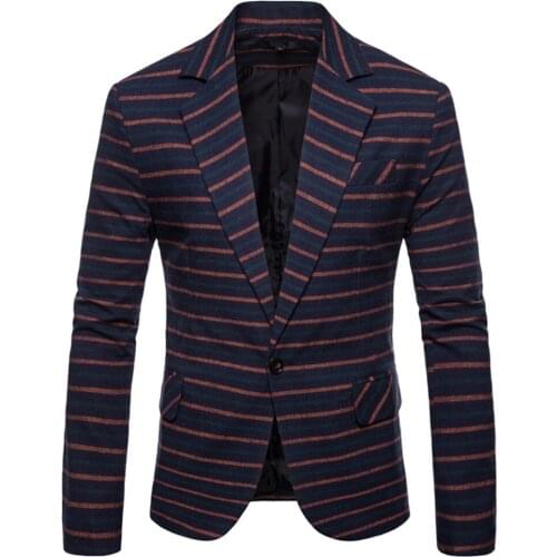 Fashion Stripe Tuxedos Business Smart Casual Blazer Wedding Party Office Evening Dinner Jacket 1 Piece
