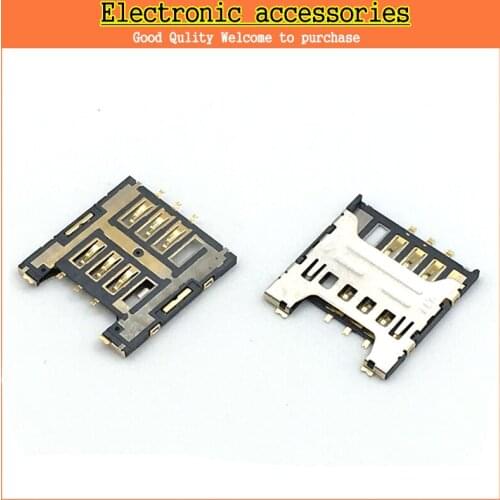 Original new SIM card reader socket connector for samsung Note N7000 i9000 s5570 I9003 S5360 C3300 W799 S5690 i8700 I5500 s5360