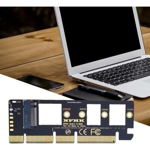 M.2 NVME SSD to PCIE 3.0 X4 X8 X16 M-Key State Hard Drive Expansion Adapter Drive Adapter Card Card Card J1N3