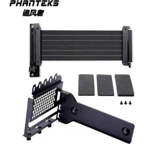 PHANTEKS Anti Interference GPU Extension Line Computer PCIe3.0 X16 Vertically VGA Card Bracket Suit 7 Slot Mount