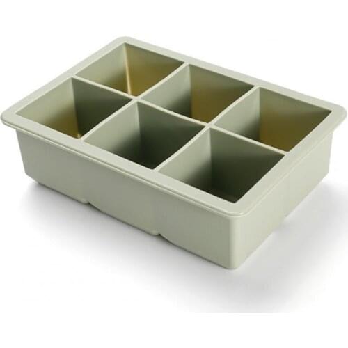 6 Grids/15 Grids Practical Ice Cube Mold Solid Color Easy to Clean Silicone Square Stackable Ice Cube Tray Kitchen Gadget